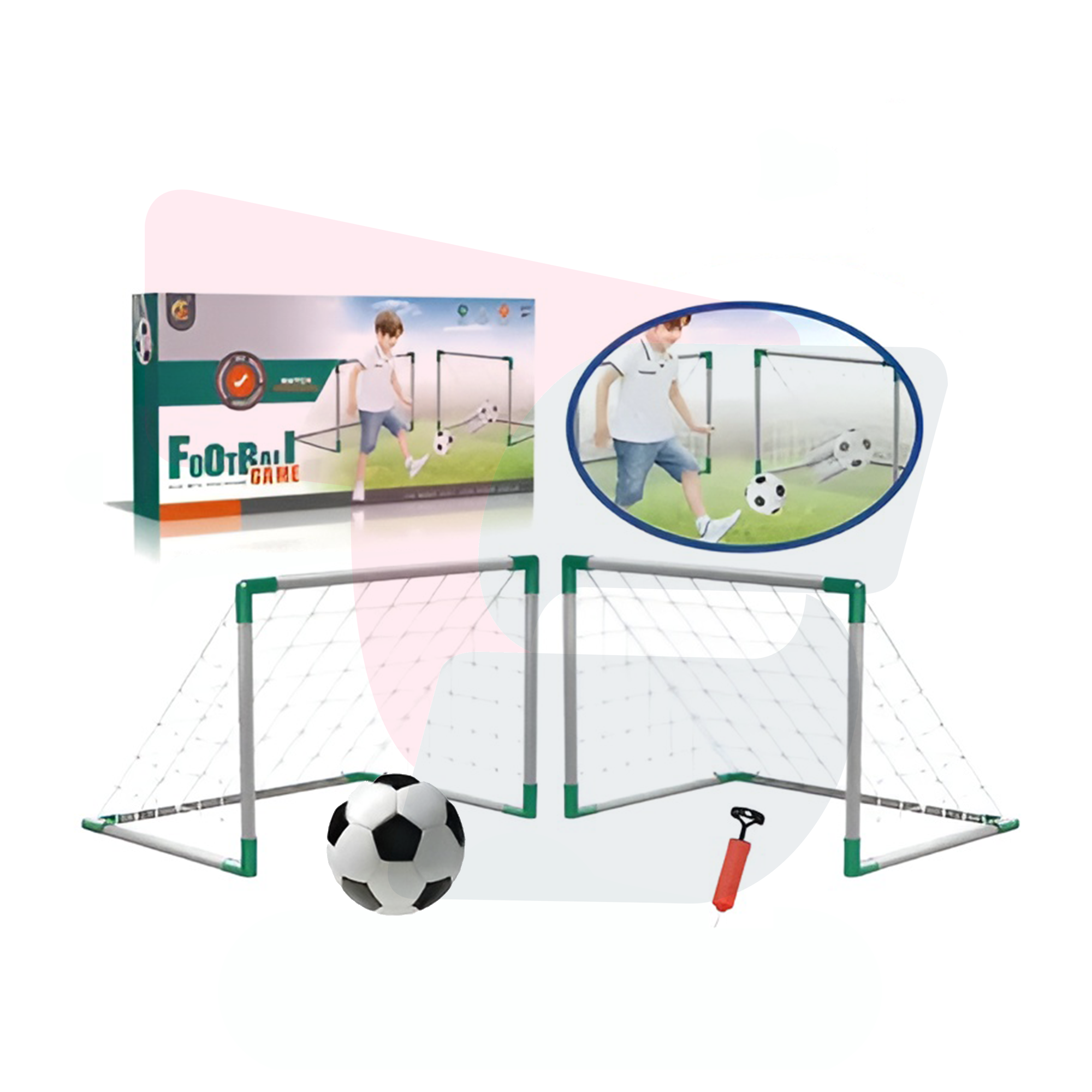 KIT ARQUERÍAS JUEGO FUTBOL PARA NIÑOS